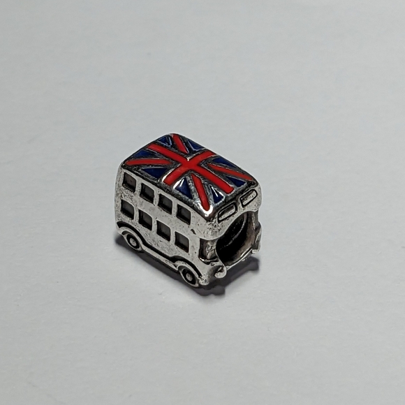 Pandora Jewelry - Pandora Ale 925 Sterling Silver enamel double decker bus union jack charm bead